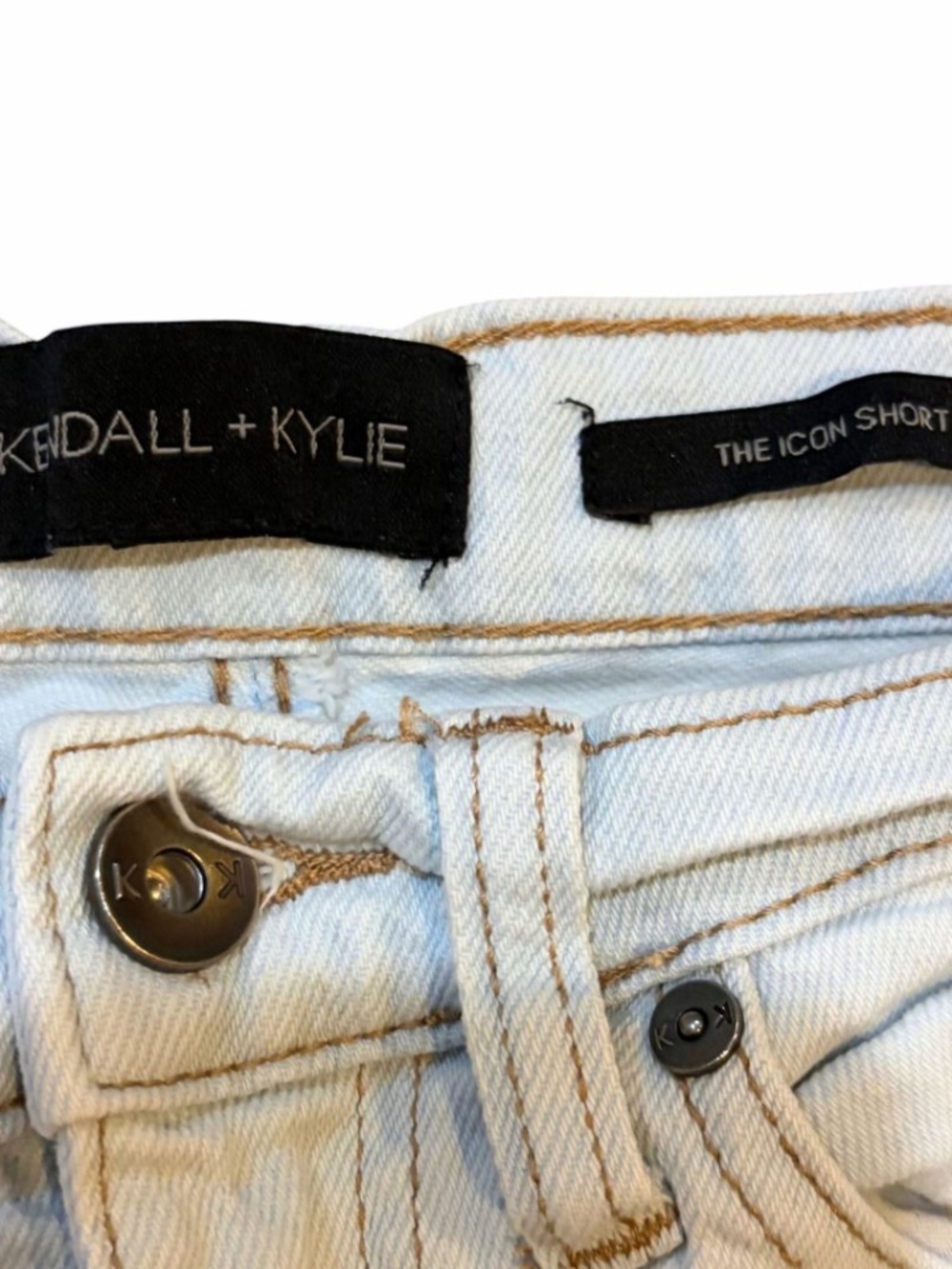 Kendall & Kylie The Icon Short High Waisted Denim Shorts - Picture 3 of 4